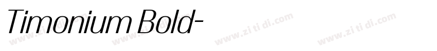 Timonium Bold字体转换